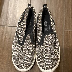 GAP Kids Star Wars Black and White Slip-On Shoes